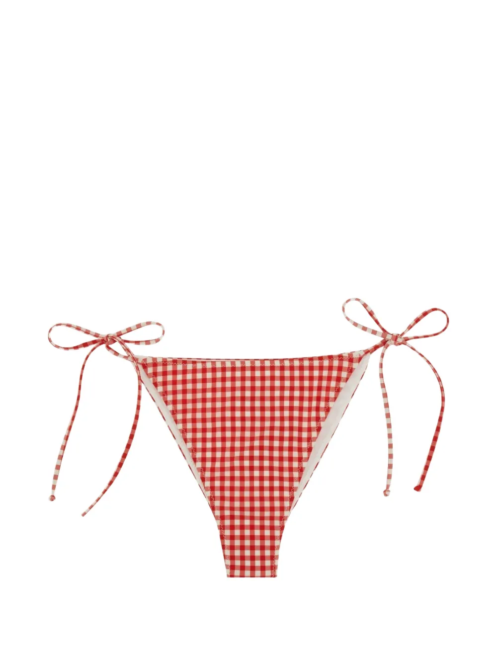 MC2 Saint Barth Marielle gingham-check bikini bottoms Rood