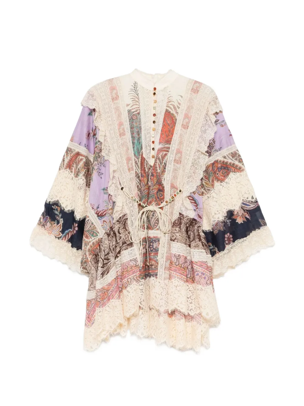 ZIMMERMANN Rhiannon Billow mini dress - Neutrals