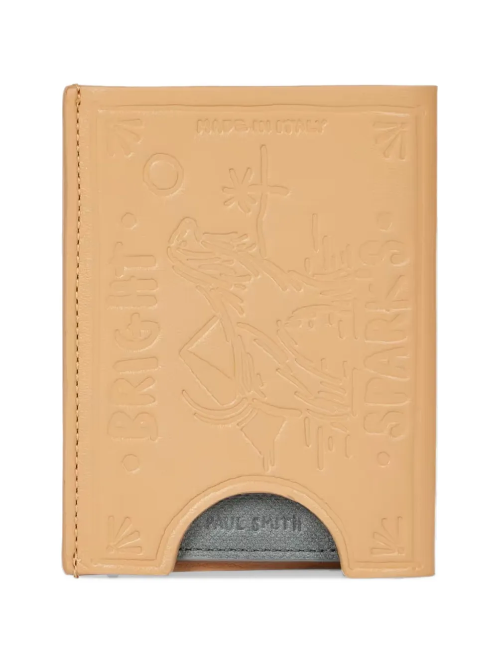 Paul Smith beige leather 'match box' card holder - Toni neutri