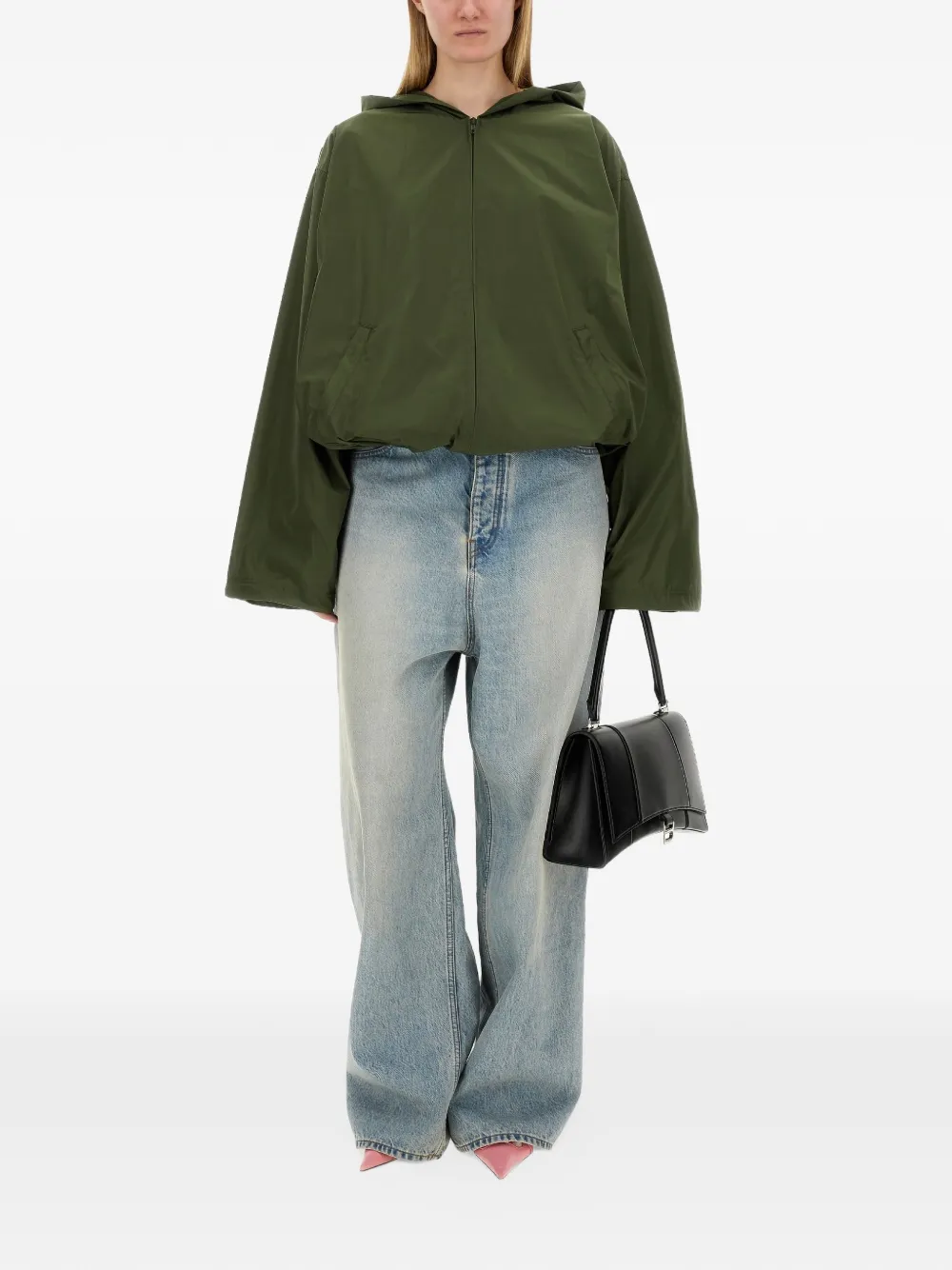 Balenciaga hooded jacket Groen
