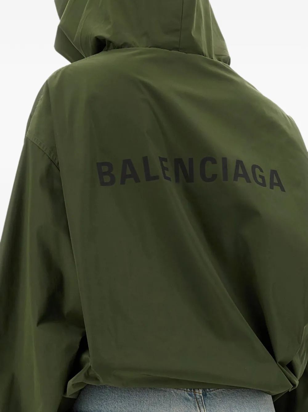 Balenciaga hooded jacket Groen