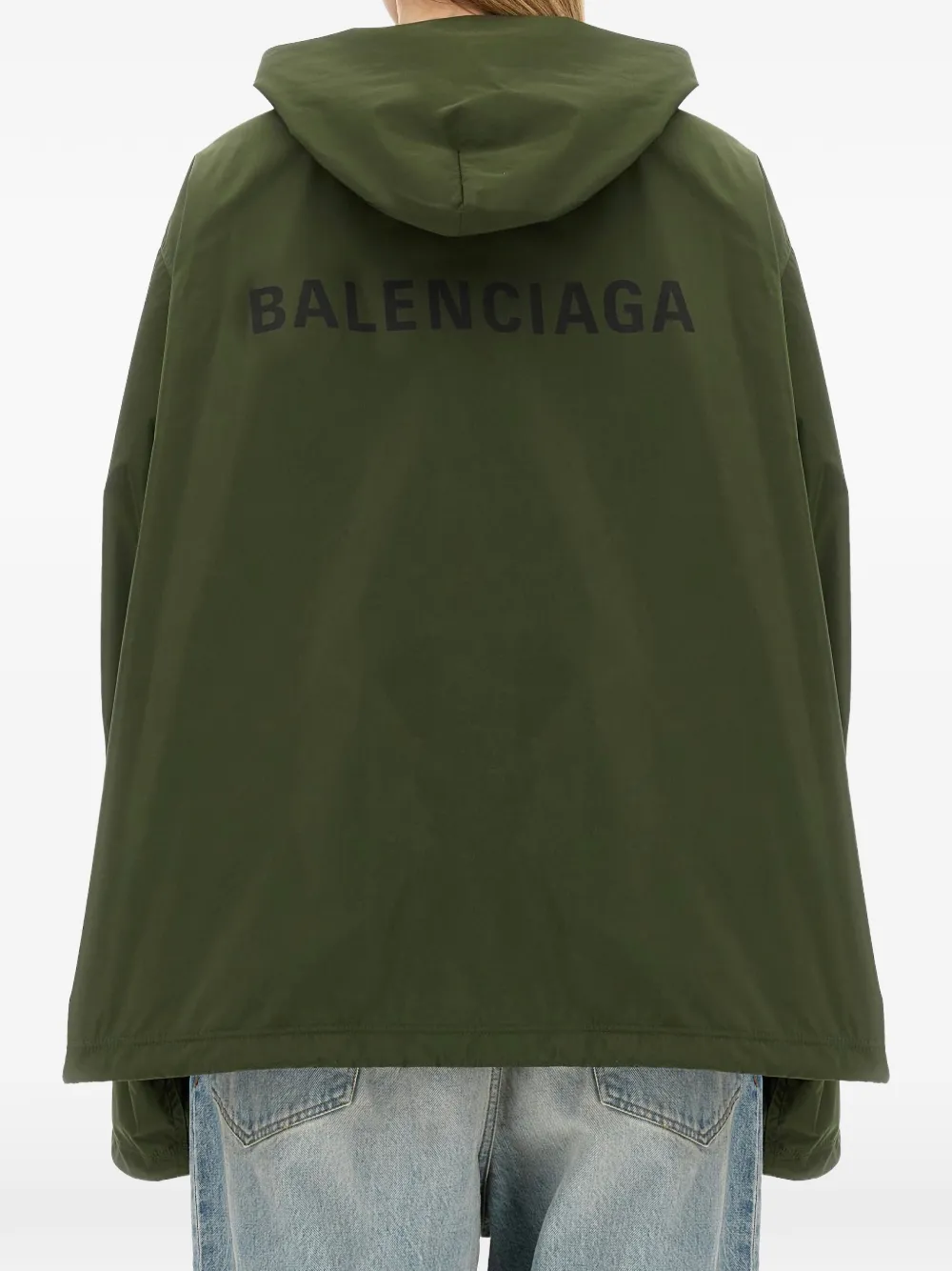 Balenciaga hooded jacket Groen
