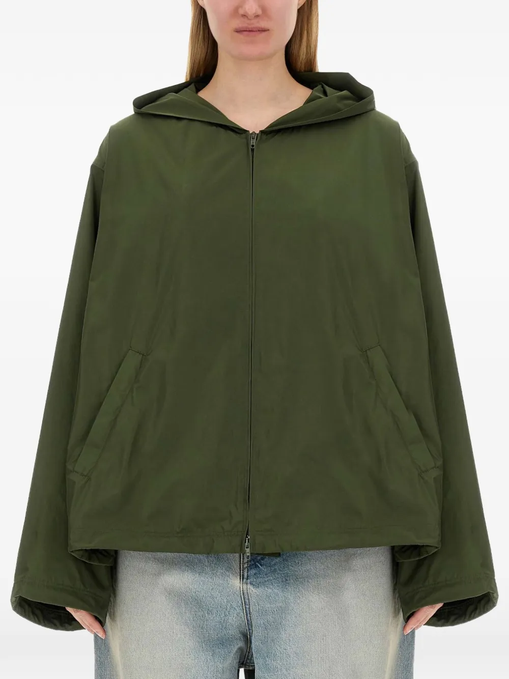Balenciaga hooded jacket Groen