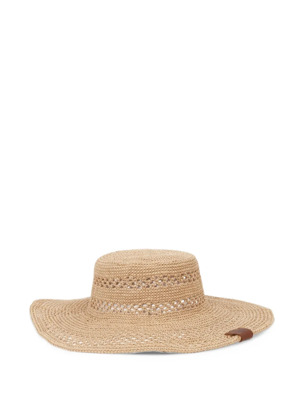 Ruslan Baginskiy straw bucket hat Beige