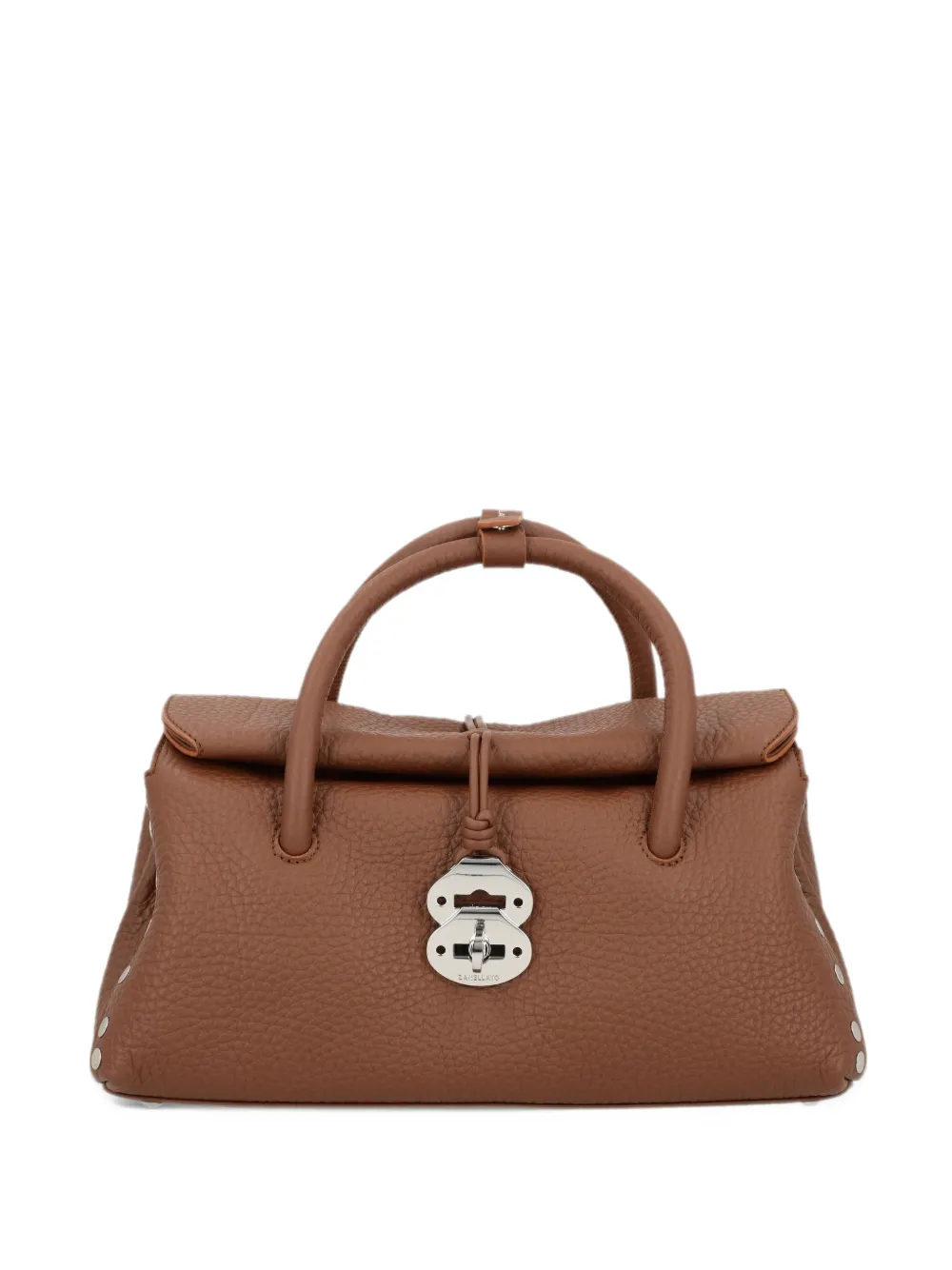 Zanellato s Dotta studded shoulder bag Bruin