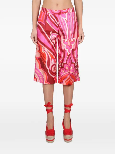ETRO all-over graphic-print shorts