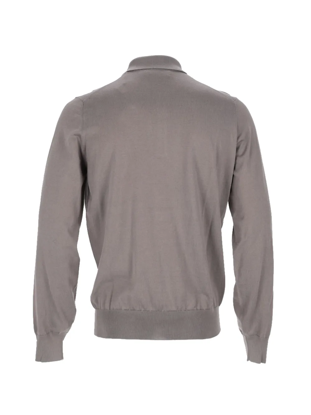 Brunello Cucinelli ribbed polo shirt Grijs