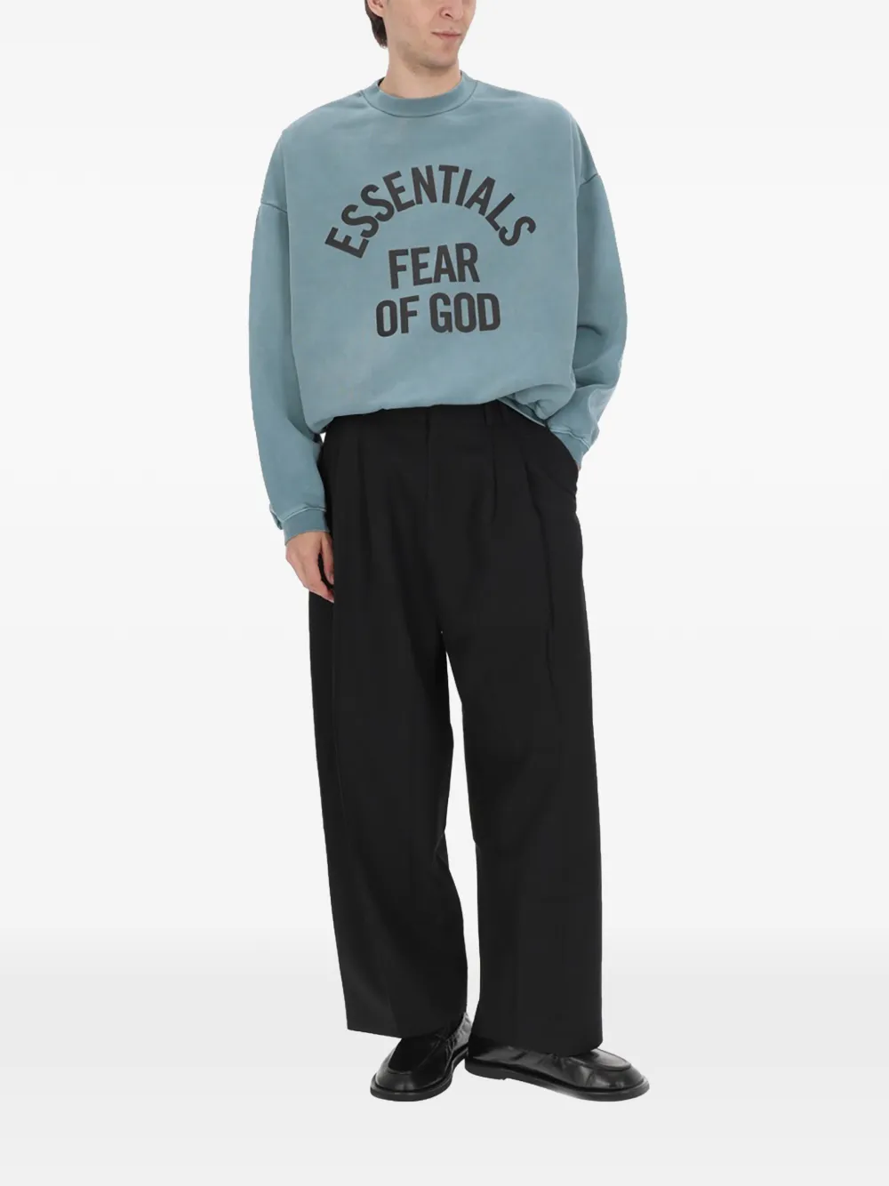 FEAR OF GOD ESSENTIALS blue sweatshirt Blauw