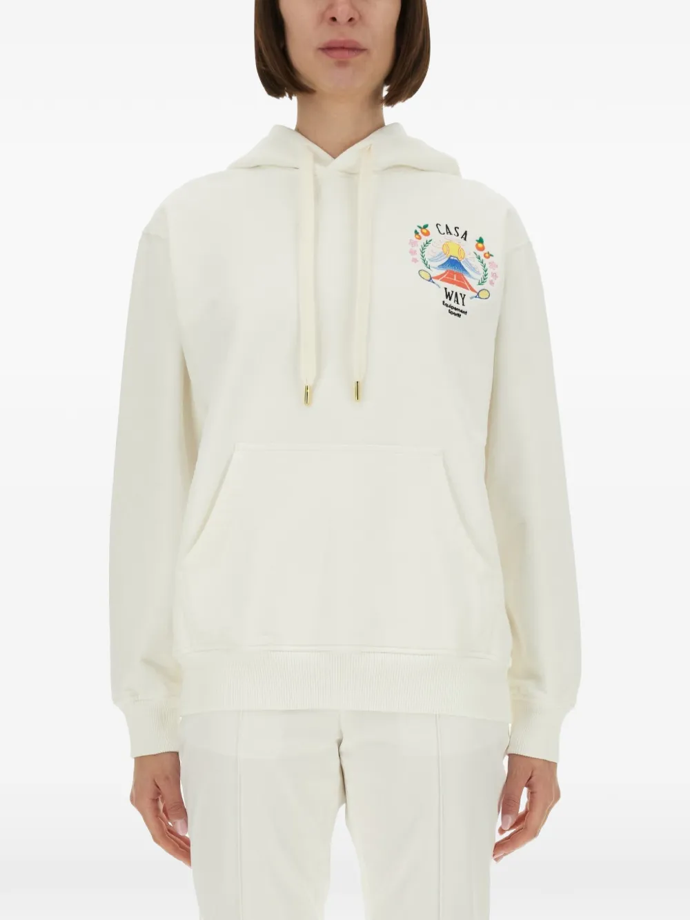 Casablanca Casaway Mountain sweatshirt - White