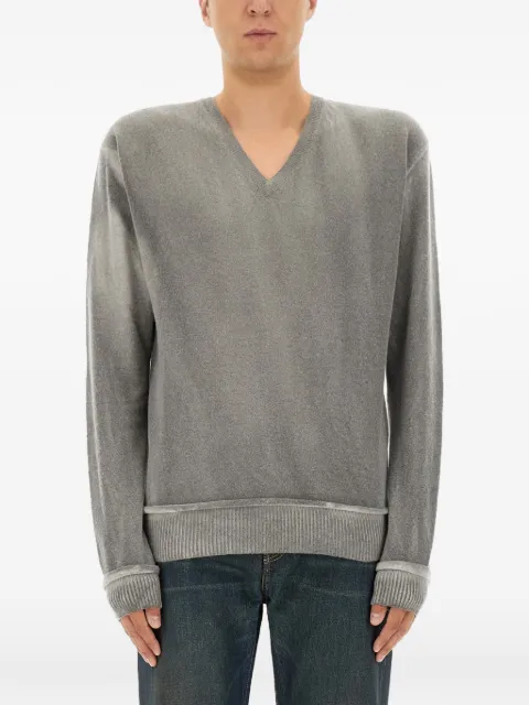 OUR LEGACY V-neck spray-dyed sweater