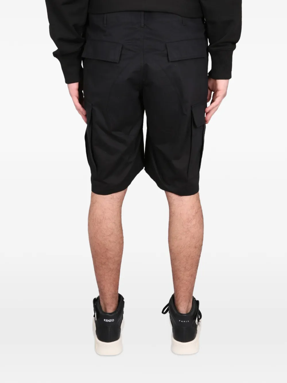 Kenzo cotton cargo shorts Zwart