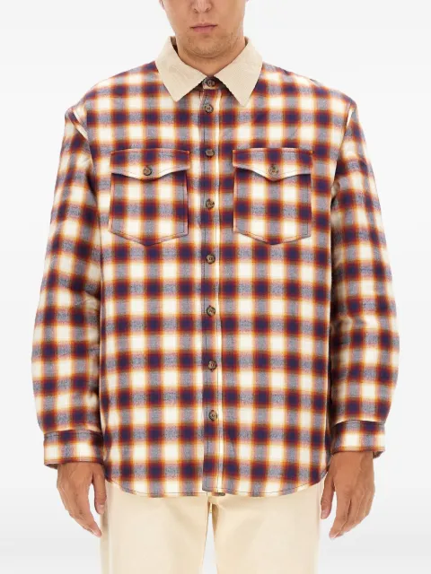 MARANT Steeve check-pattern shirt jacket
