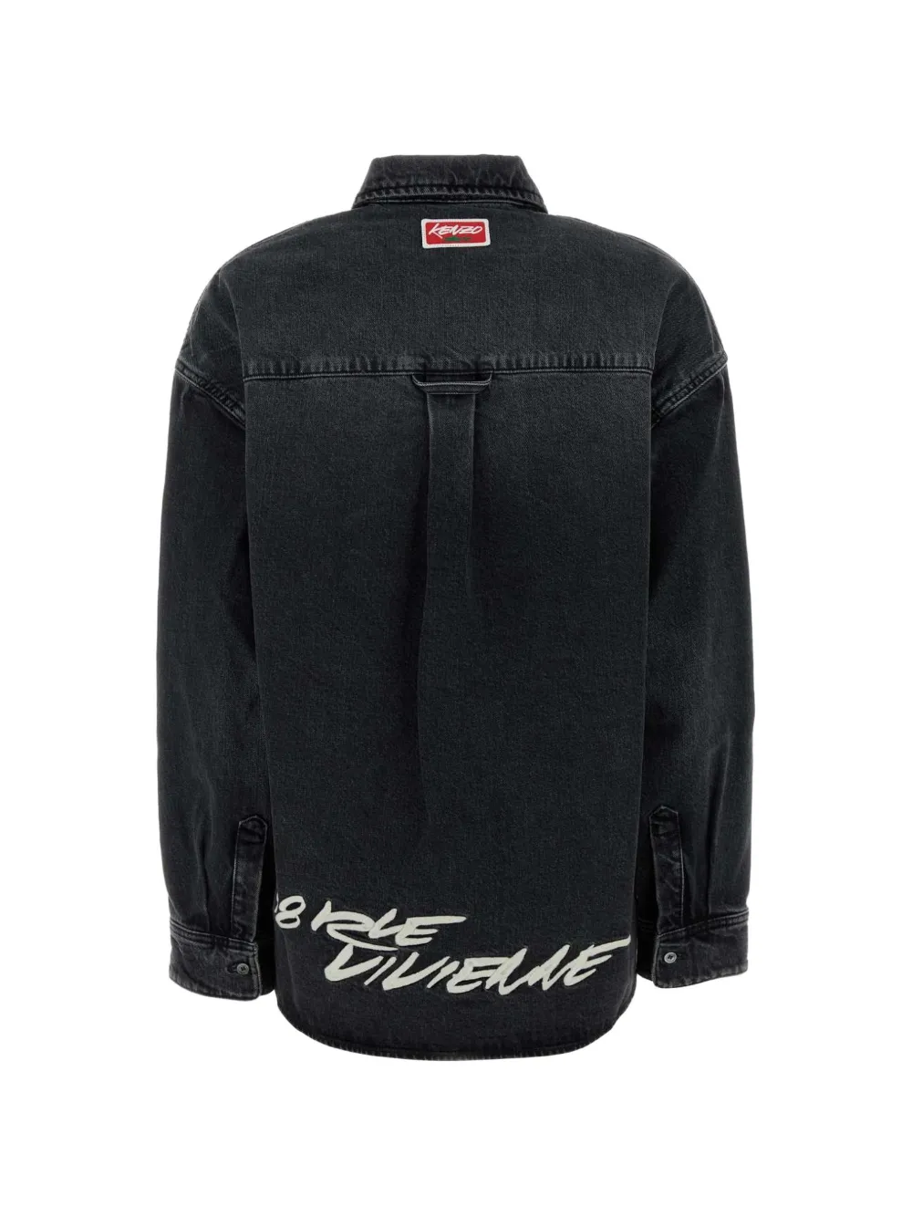 Kenzo x Futura 2000 flower-embroidered shirt Zwart