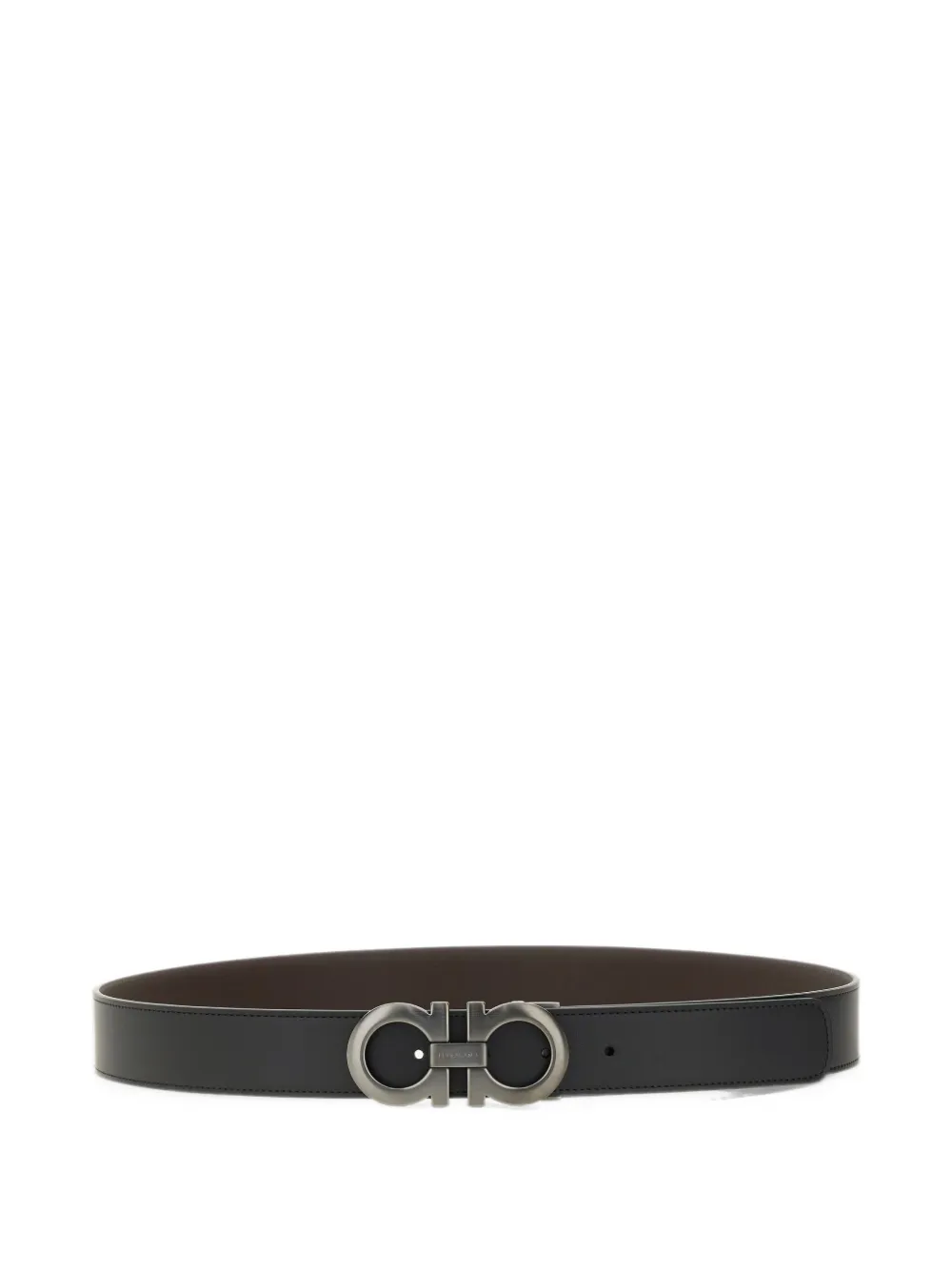 Ferragamo Gancini reversible belt Zwart