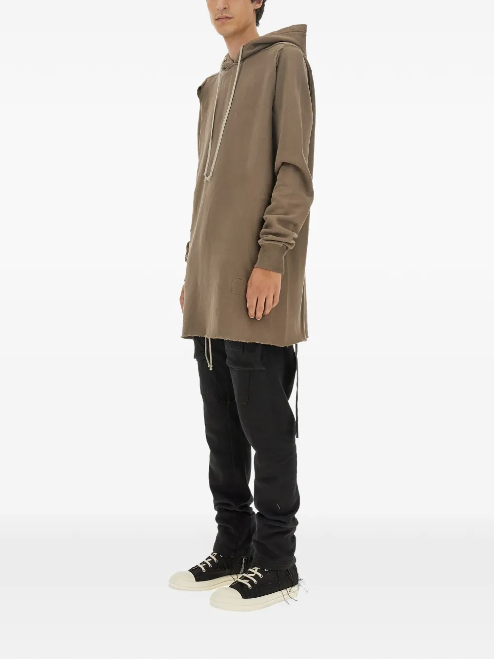 Rick Owens DRKSHDW oversize cotton hoodie Bruin