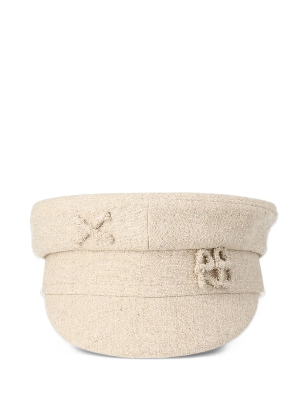 Ruslan Baginskiy logo-embellished baker boy cap Beige