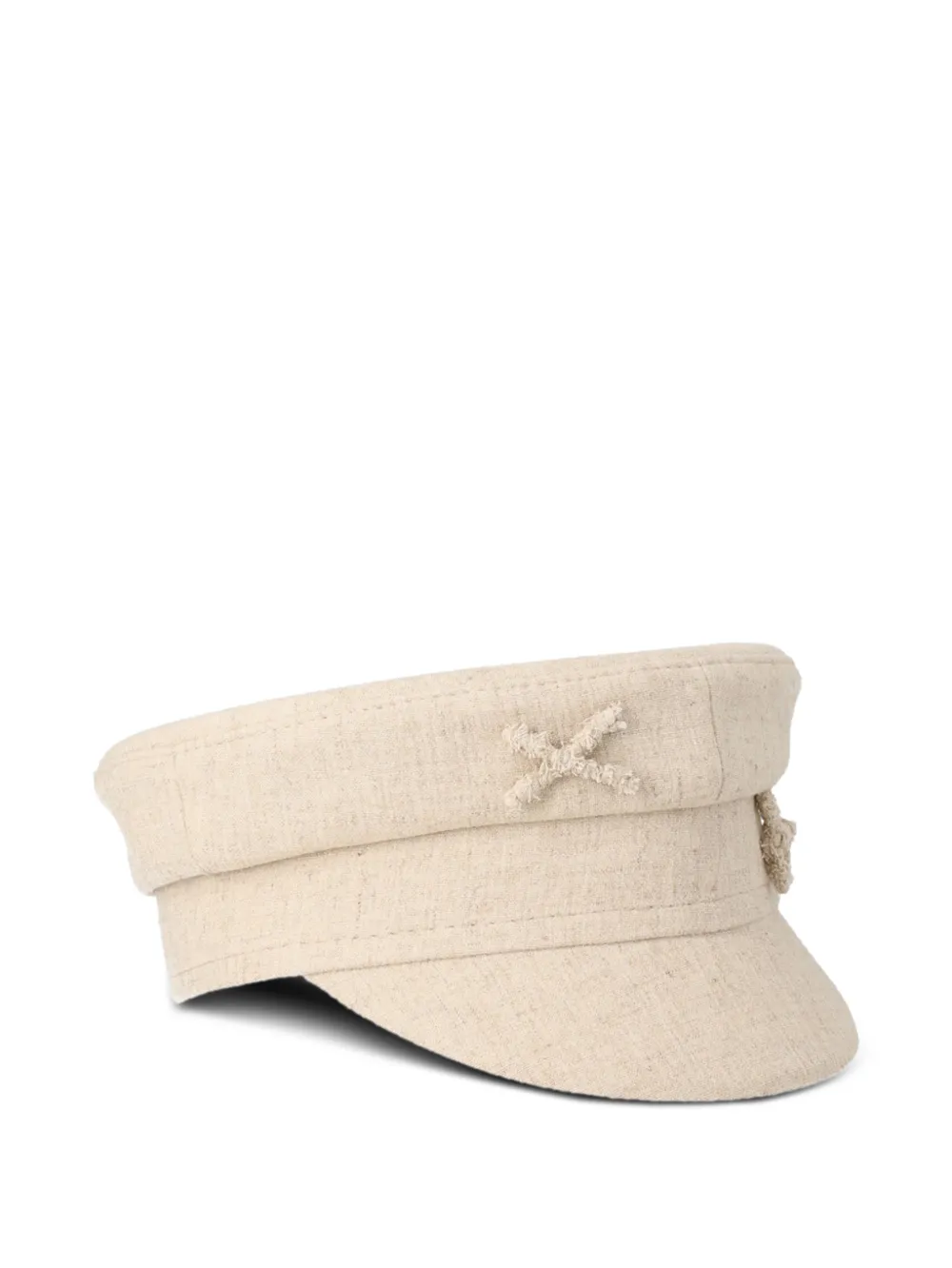 Ruslan Baginskiy logo-embellished baker boy cap Beige