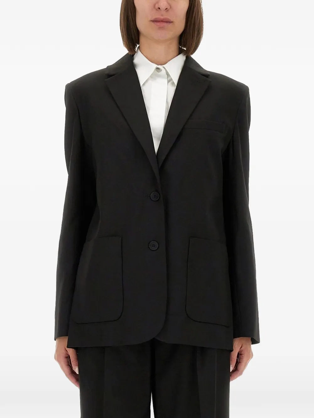 The Garment single-breasted long-sleeve blazer - Noir