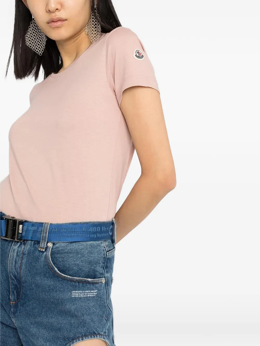 Moncler short-sleeve T-shirt Roze