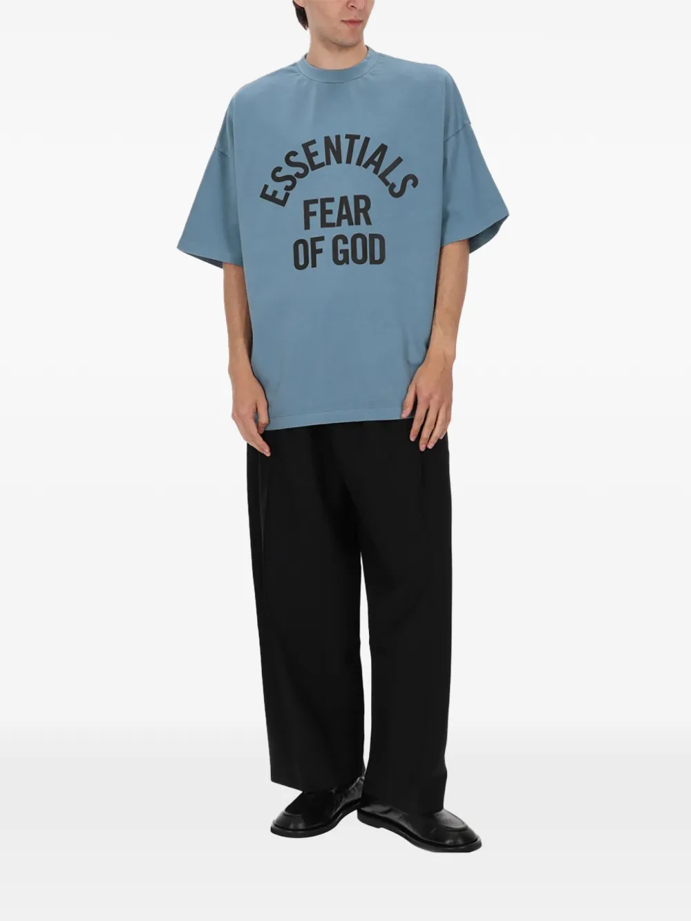 FEAR OF GOD ESSENTIALS crew-neck T-shirt Blauw