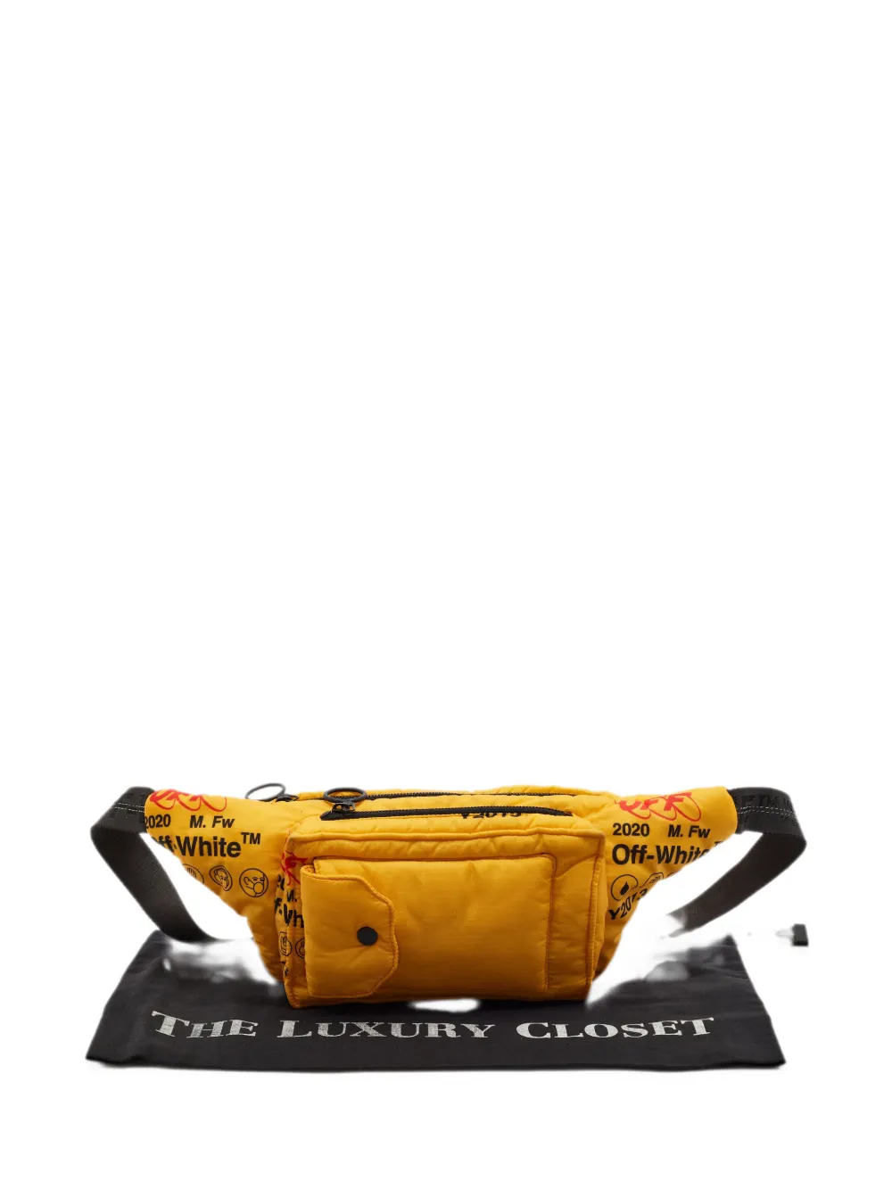 Off-White Pre-Owned Industrial belt bag - Giallo