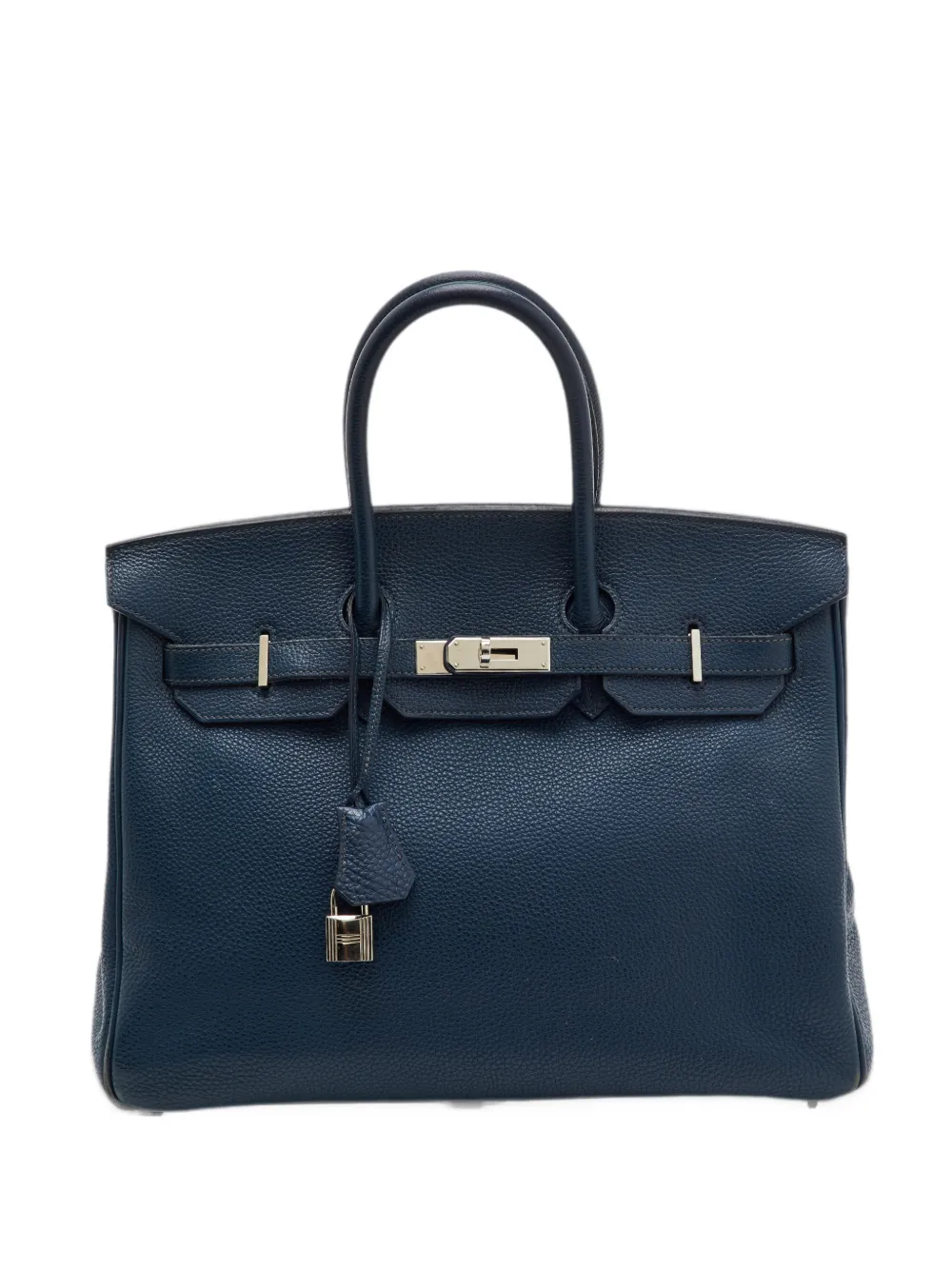 Hermès Pre-Owned 2008 35 Birkin leather tote bag - Blu