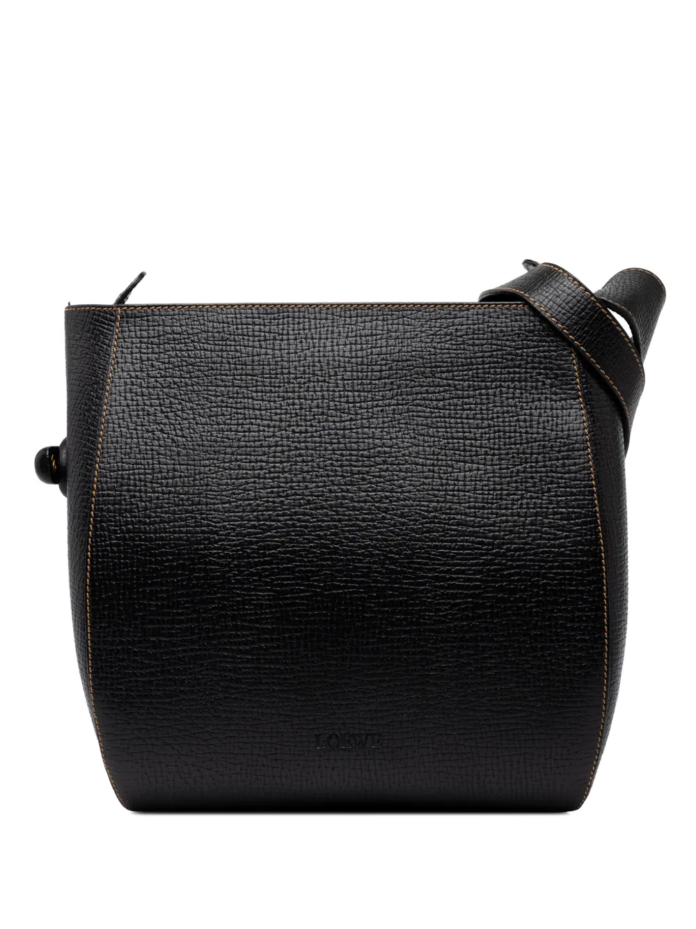 Loewe Pre-Owned 1990-2010 Textured Leather shoulder bag - Nero