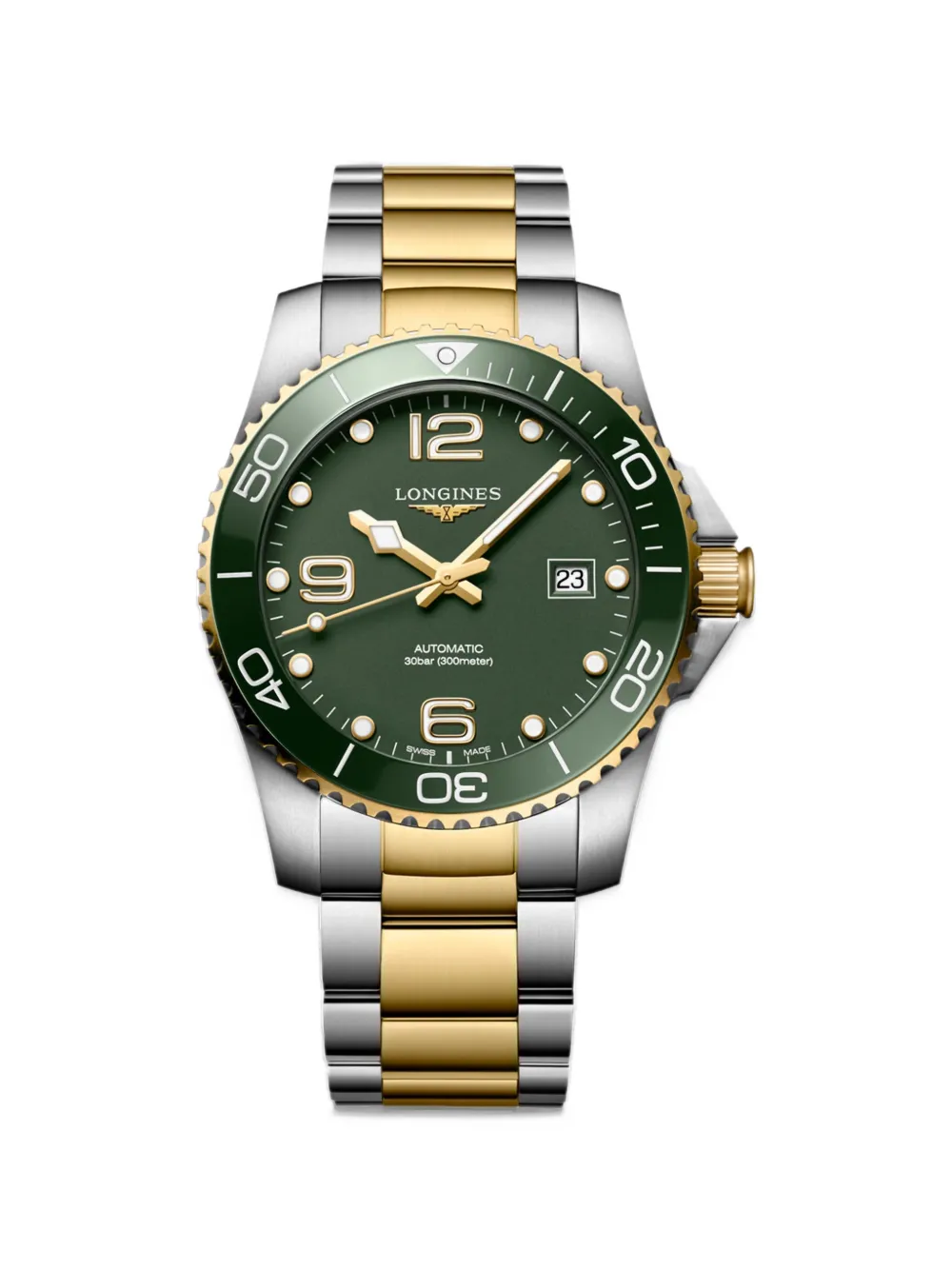 Longines HydroConquest 41 mm watch - Verde