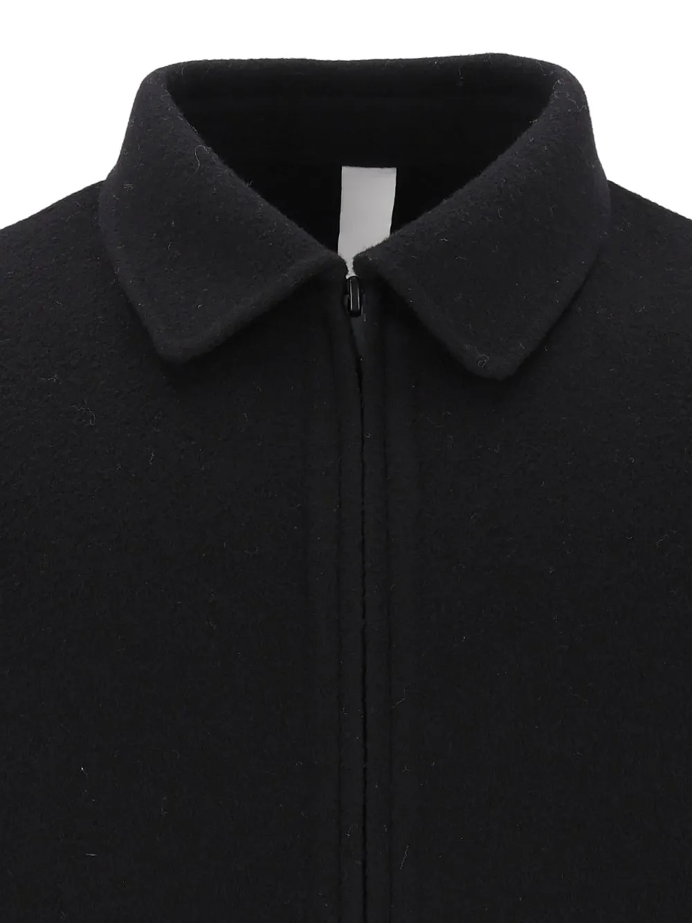 Hevo shirt-collar zip-up jacket Zwart