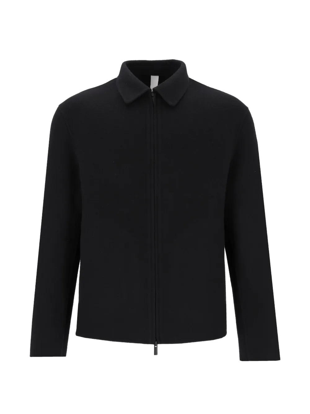 Hevo shirt-collar zip-up jacket Zwart