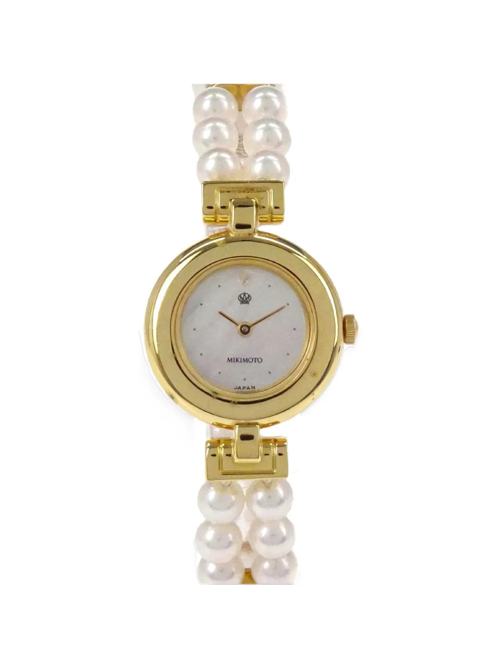 Mikimoto 18K yellow gold 20mm watch - Bianco