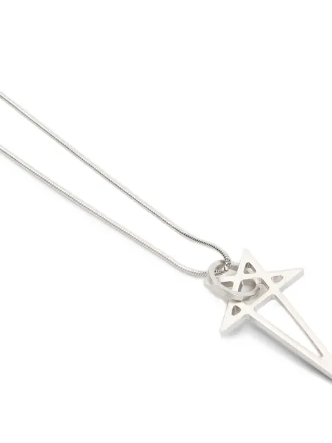 Rick Owens pentagram charm neckalce