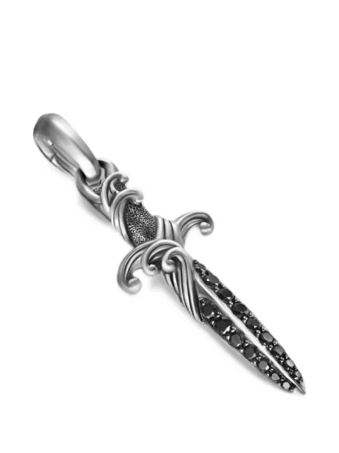 David Yurman Waves dagger amulet diamond pendant