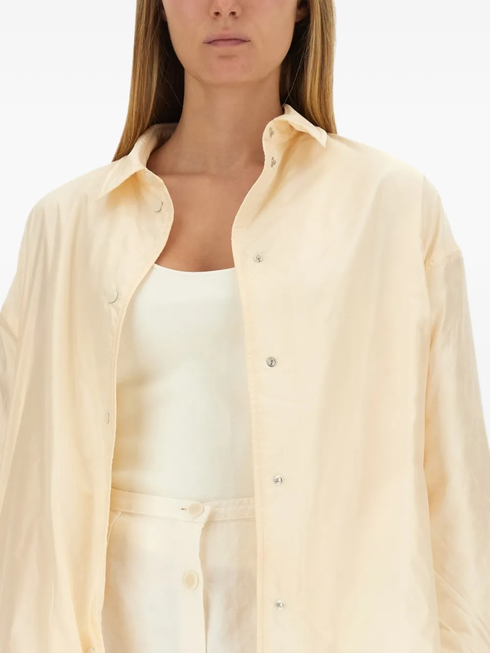 ASPESI Basquiat oversized shirt Beige