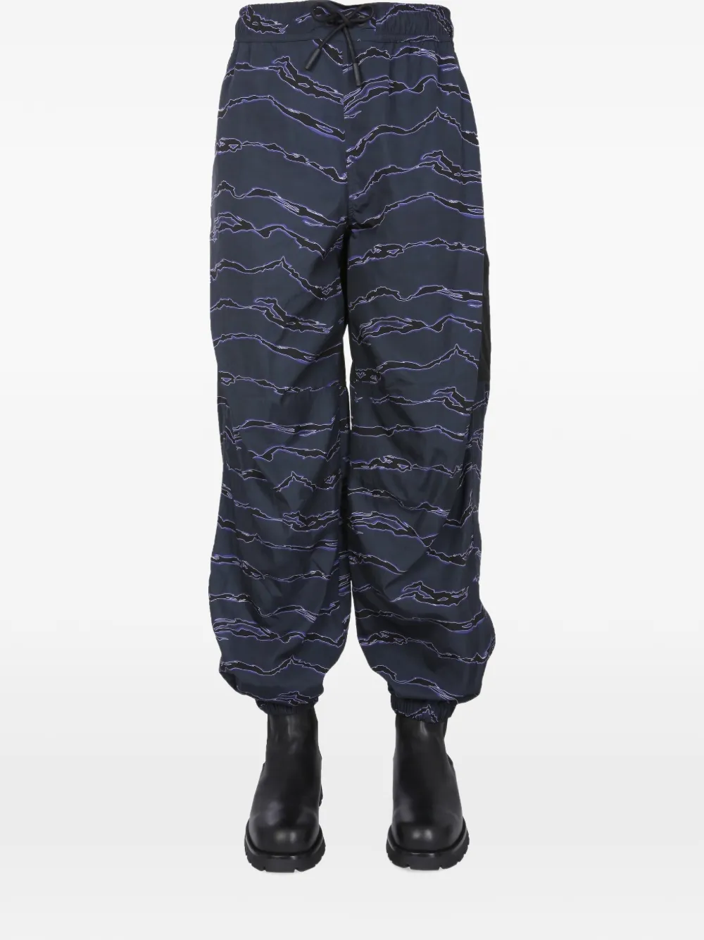 Marcelo Burlon County of Milan Eyewear printed trousers - Blu