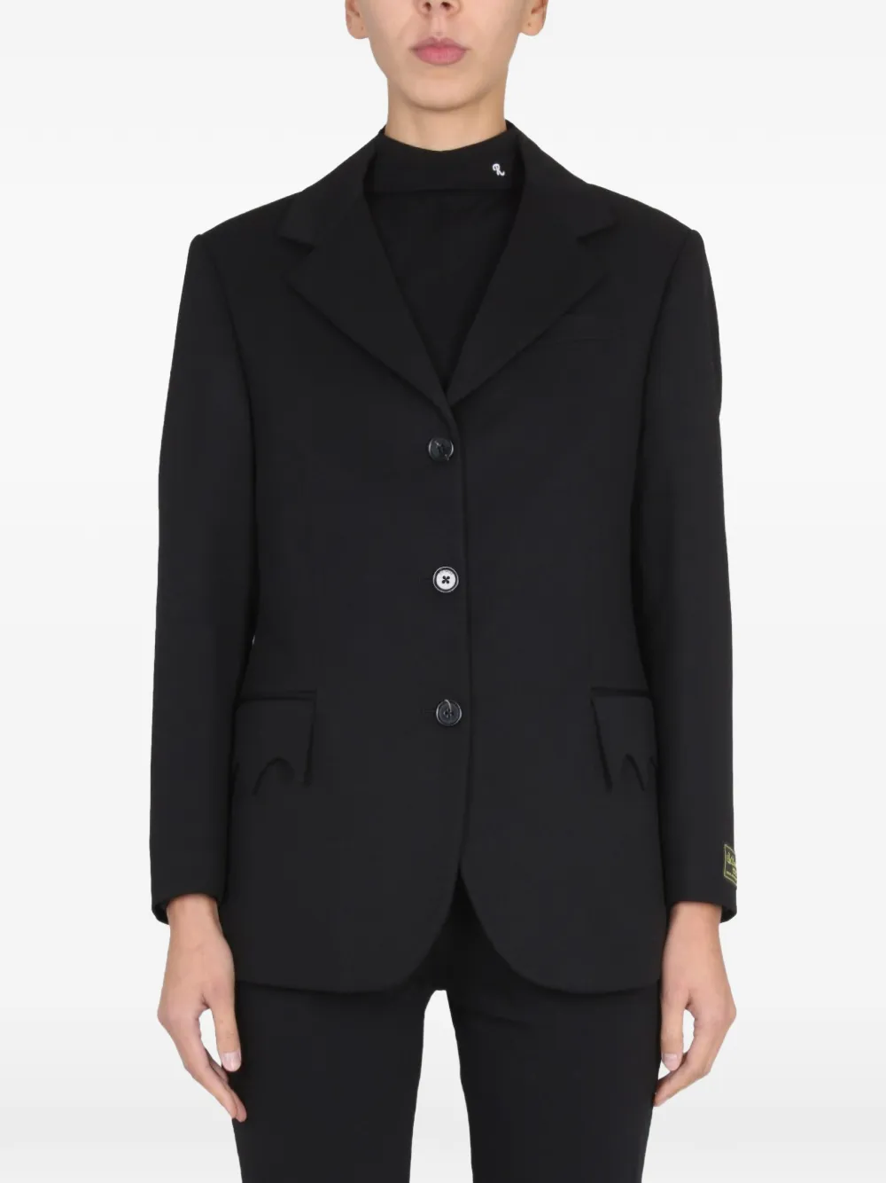 Raf Simons single-breasted blazer - Noir Raf Simons single-breasted blazer - Noir