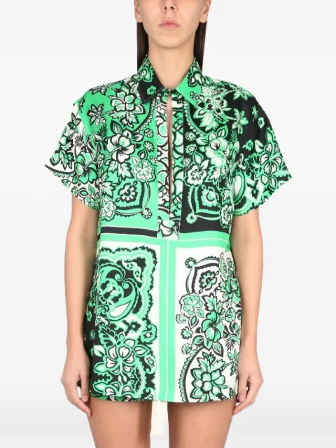 RED Valentino bandana-print silk blouse
