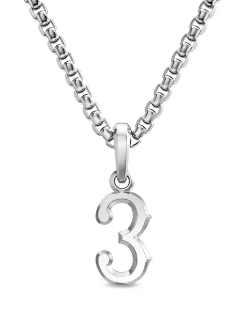 David Yurman Number Three Amulet pendant
