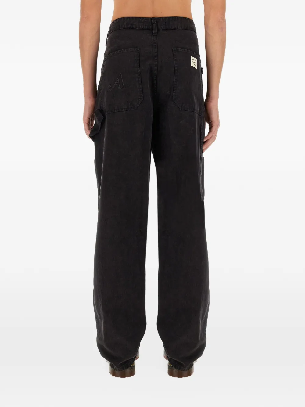 Awake NY straight-leg cotton jeans Zwart