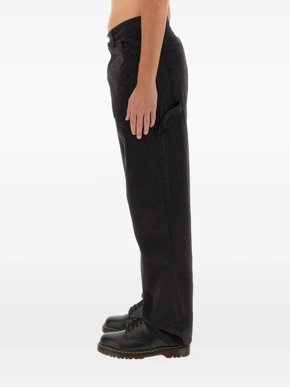 Awake NY straight-leg cotton jeans Zwart