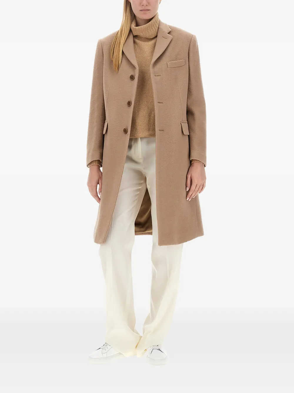 ASPESI single breasted coat Beige