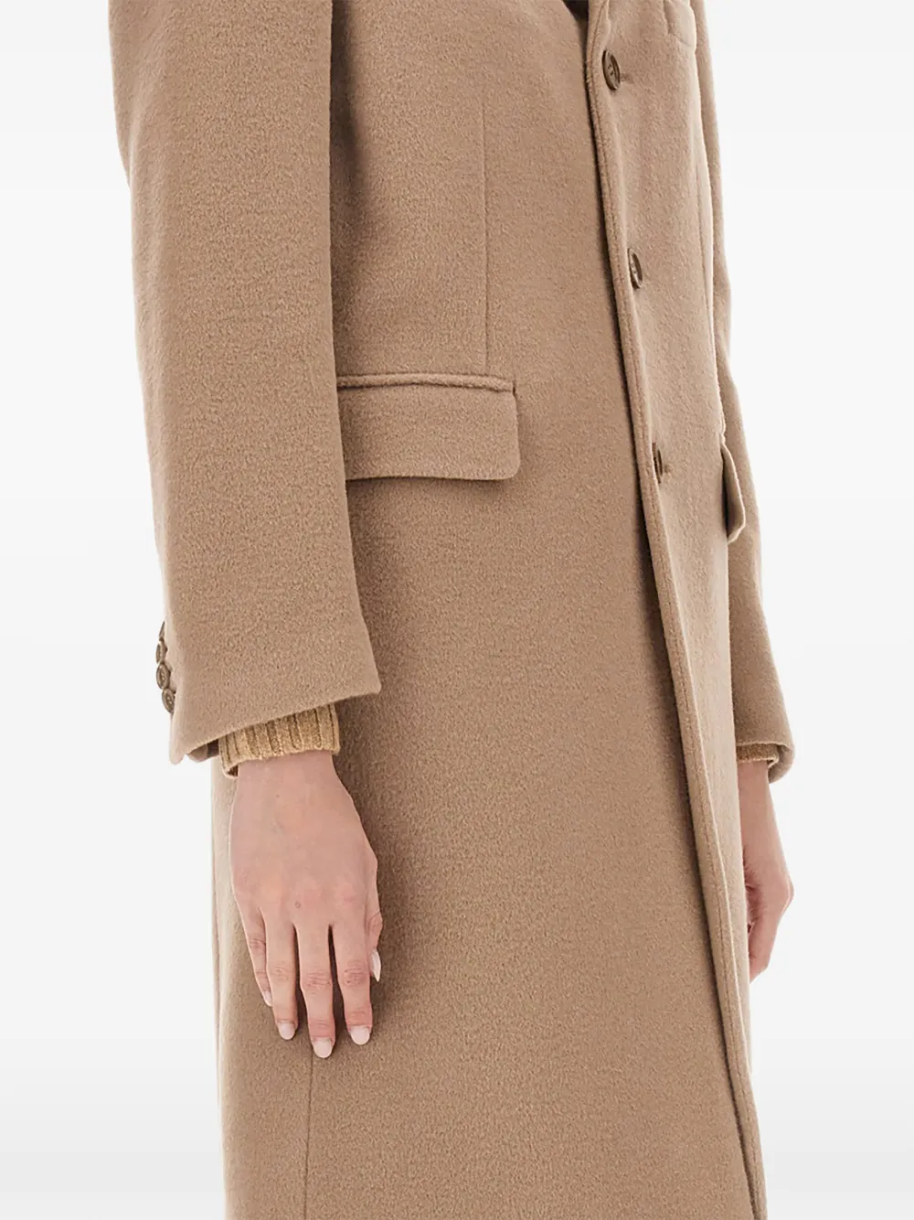 ASPESI single breasted coat Beige