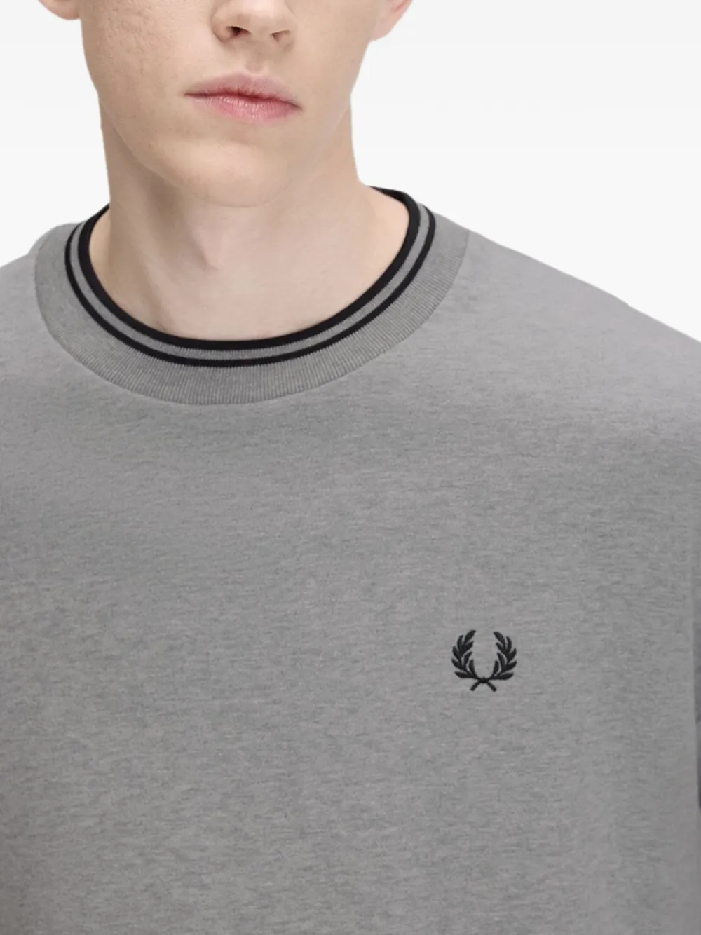 Fred Perry oversized tipped sweatshirt Grijs