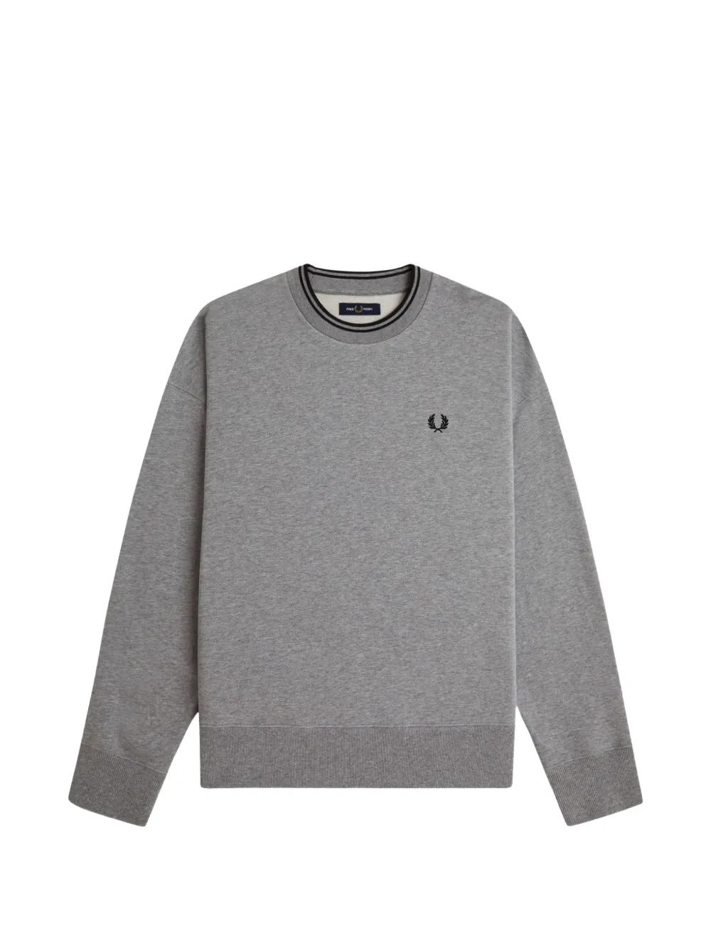 Fred Perry oversized tipped sweatshirt Grijs