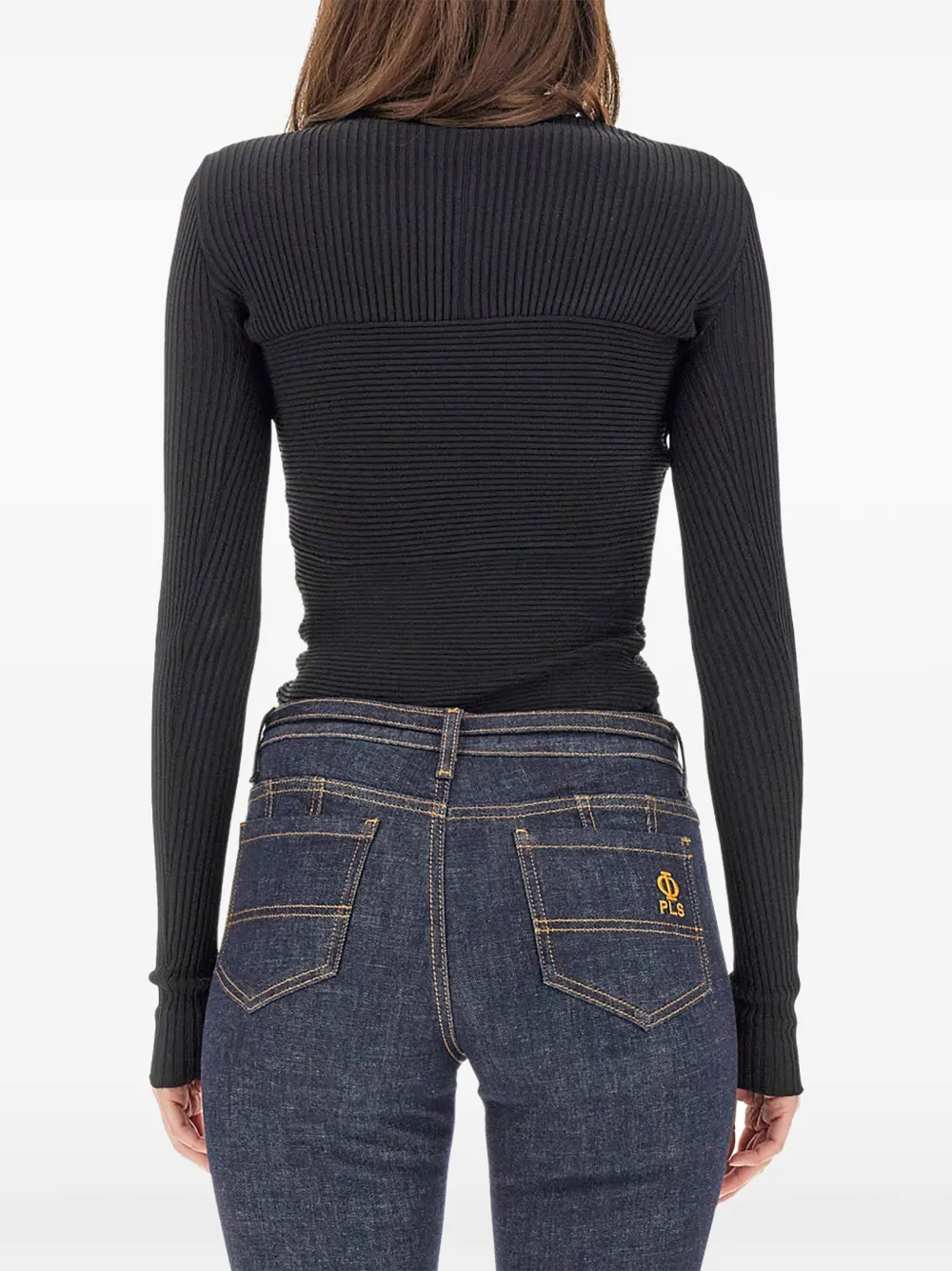 Philosophy Di Lorenzo Serafini cut-out sweater Zwart