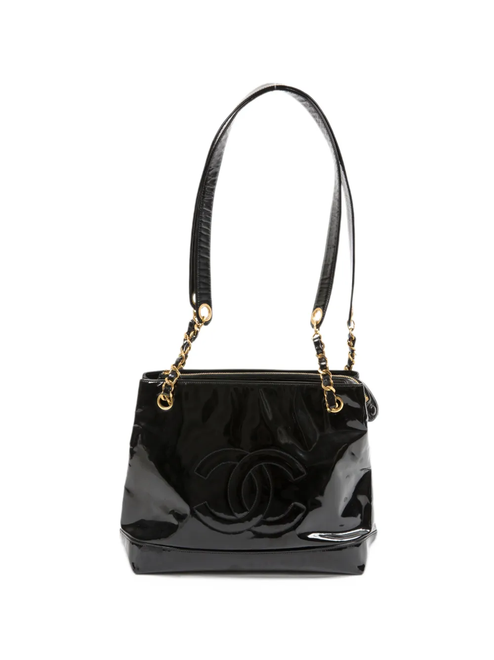 CHANEL Pre-Owned 1990s leather tote bag - Nero