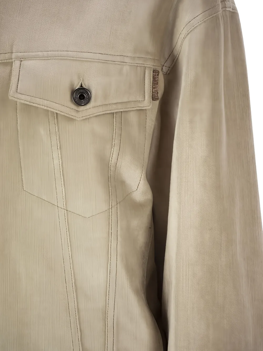 Brunello Cucinelli button-fastening jacket Beige