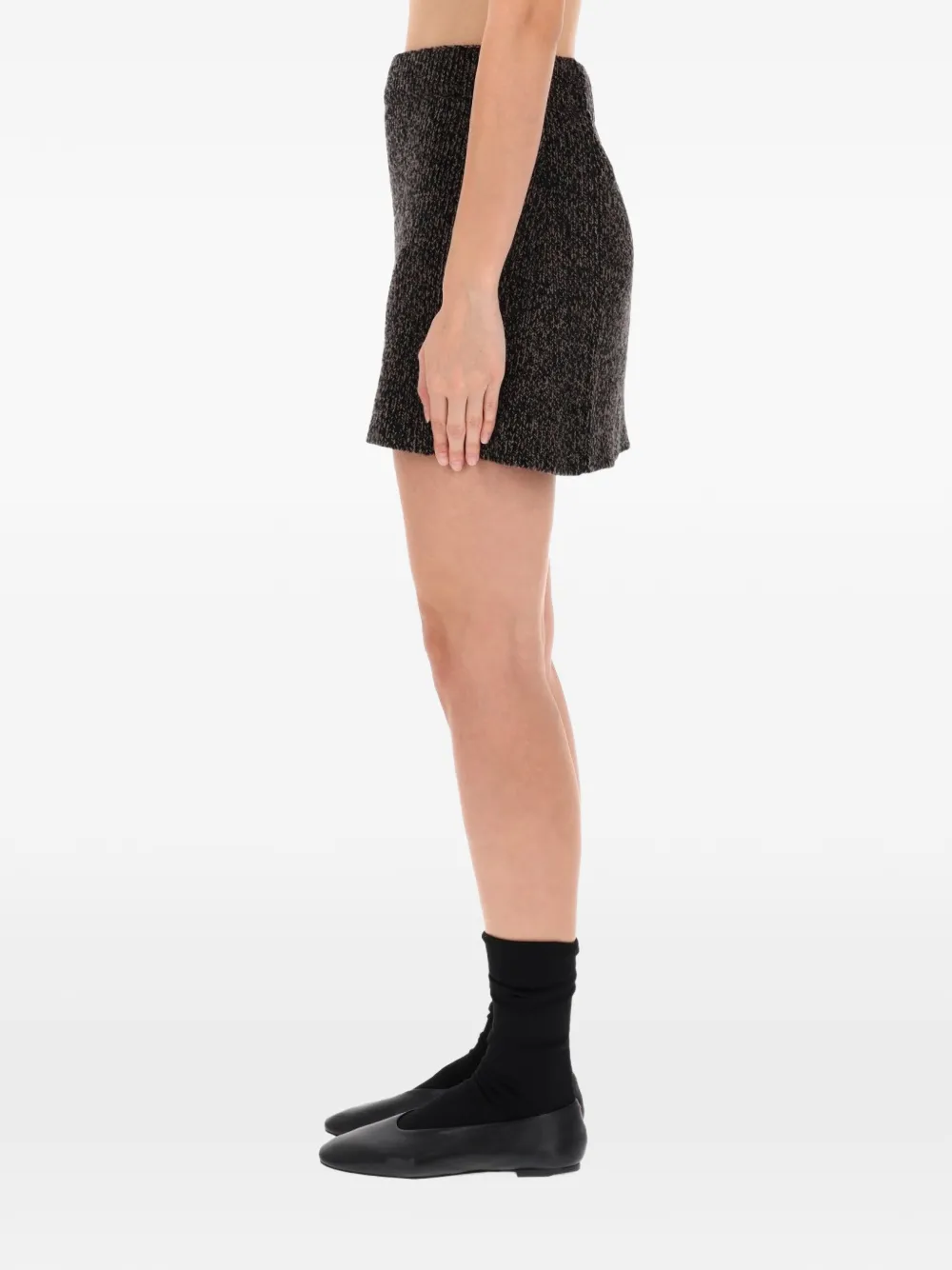 OUR LEGACY Sculpt mini skirt Zwart