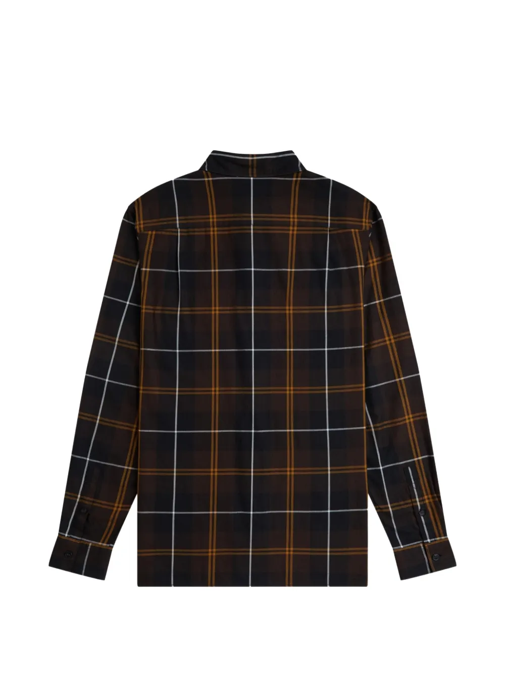 Fred Perry Twill Tartan cotton shirt Bruin