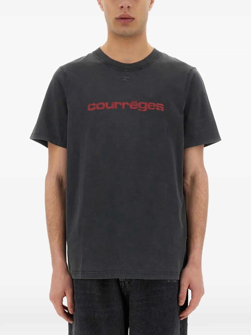 Courrèges AC printed T-shirt Grijs
